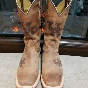 UK Authentic Men's Leather Cowboy Boots